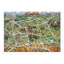 Atlanta du centre la Géorgie Carte Postale