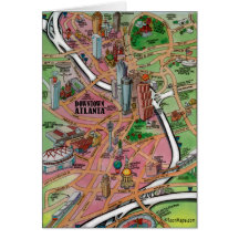 Atlanta du centre la Géorgie Cartes