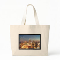 Atlanta, Georgia at Night - Beautiful Skyline Canvas Bags