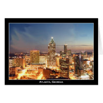 Atlanta, Georgia at Night - Beautiful Skyline Greeting Card