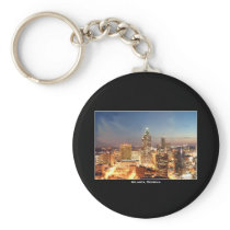 Atlanta, Georgia at Night - Beautiful Skyline Keychains