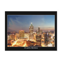 Atlanta, Georgia at Night - Beautiful Skyline Post Card