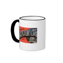 Atlanta, Georgia - Large Letter Scenes Coffee Mug