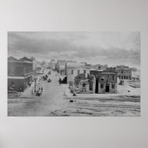 Atlanta, Georgia Peachtree Street in 1864 Posters