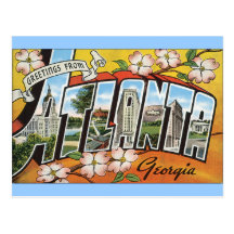 Atlanta la Géorgie Carte Postale
