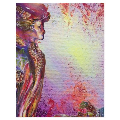 ATLANTE AND MELISSA white purple Personalized Letterhead by AiLartworks