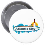 Atlantic City. Button