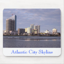 Atlantic City Skyline mouse pad