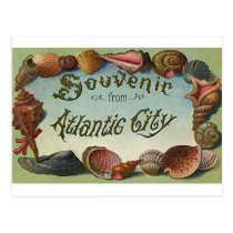 Atlantic city souvenir postcards