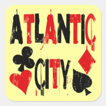 Atlantic City Square Sticker