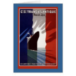 Atlantique French Cruise Line Retro Poster Cards
