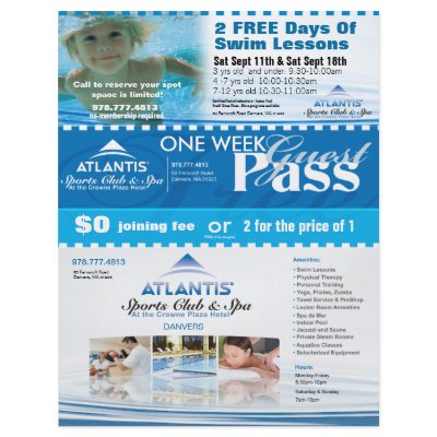 Atlantis Coupons Flyers by DMDstudio