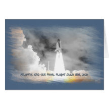 Atlantis Space Shuttle STS-135 Last Flight Cards
