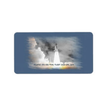 Atlantis Space Shuttle STS-135 Last Flight Personalized Address Label