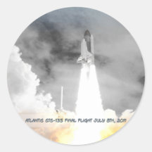 Atlantis Space Shuttle STS-135 Last Flight Sticker