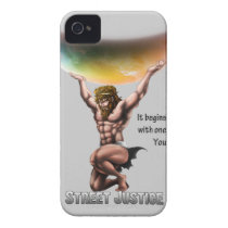 Atlas Conquers All by Street Justice Iphone 4 Cases