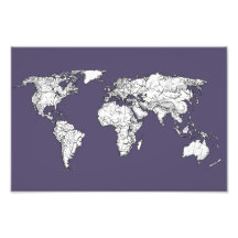 Atlas in dark lilac photo print