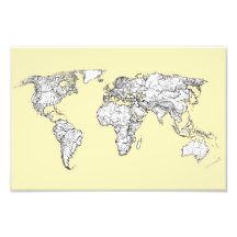 Atlas in ivory cream photographic print