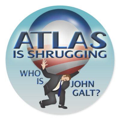 Atlas Is Shrugging Stickers by Halley5