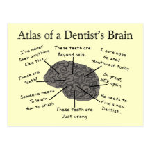 Atlas of a Dentist's Brain Post Card