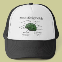 Atlas of a Geologist's Brain Funny Gifts hats