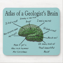 Atlas of a Geologist's Brain Funny Gifts mousepads