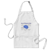 Atlas Of A Pharmacist's Brain-Hilarious Aprons
