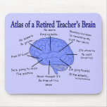 Atlas of a Retired Teacher's Brain Mouse Pads