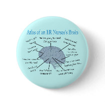 Atlas of an ER Nurse's Brain Gifts Pin