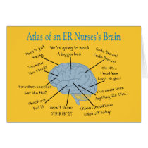 Atlas of an ER Nurse's Brain Gifts Cards