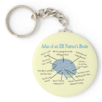 Atlas of an ER Nurse's Brain Gifts Key Chain