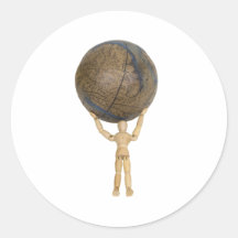 AtlasGlobe112409 Round Sticker
