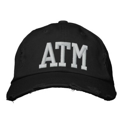 ATM hat Embroidered Baseball Caps by JimmyFlame