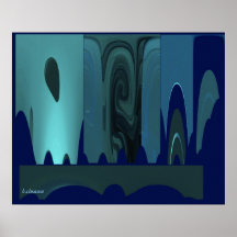 Atmosphere in blues posters