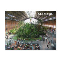 Atocha railroad station postcard