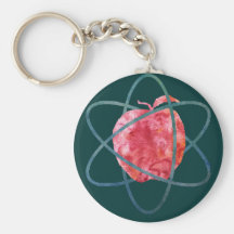 Atom Apple Key Chains