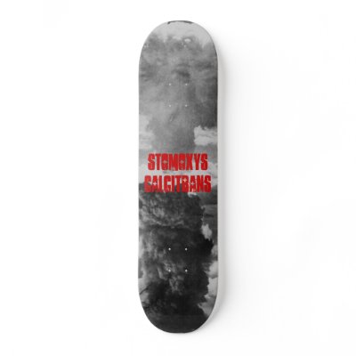 atom-bomb, stomoxys calcitrans custom skateboard by StomoxysCalcitrans