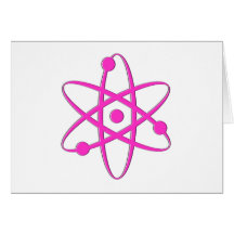 atom pink card
