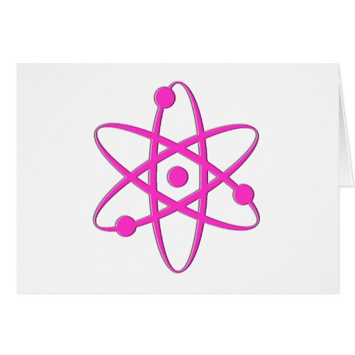 atom pink card