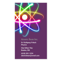 Atom - Scientist Business Card