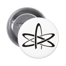 Atome athée badge