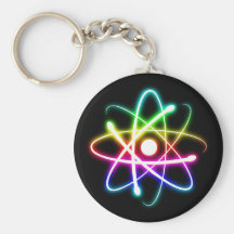Atome rougeoyant coloré - Keychains Porte-clefs