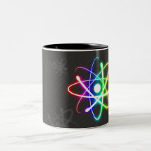 Atome rougeoyant coloré - tasse