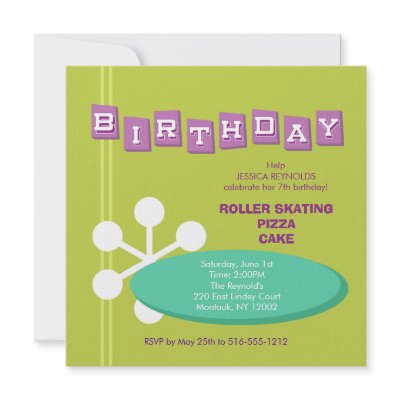 Atomic Blast: Birthday Party Invitation by poshbetty_babylounge