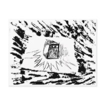 atomic tv post card