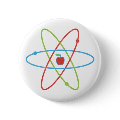 Atoms Apple Pin by spacedust