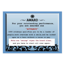attaboy certificate