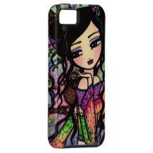 Attachez le coque iphone asiatique d'art de sirène étui iPhone 5