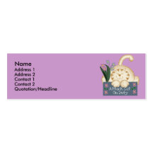 Attack Cat on Duty Profile Cards Business Cards