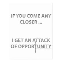 Attack of Opportunity Post Cards
